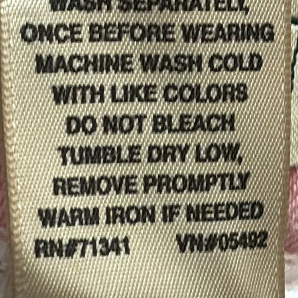 L.L. Bean NEW pink cropped jeans with fade effect & some stretch 16 Reg. - Picture 7 of 9